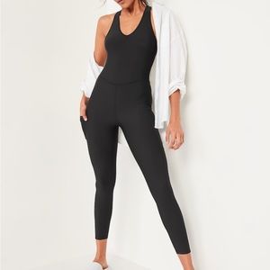 Old Navy PowerSoft Sleeveless Open-Back Bodysuit for Women size petite small